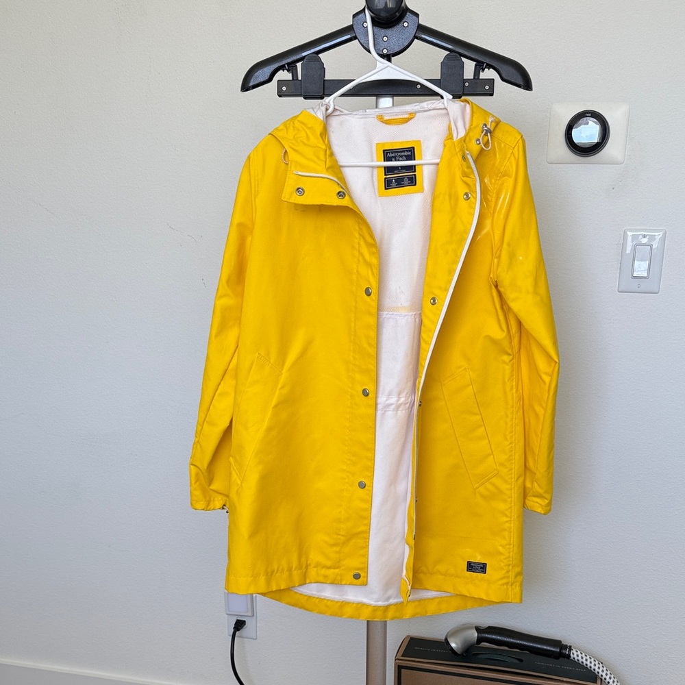 Abercrombie & Fitch Yellow Raincoat